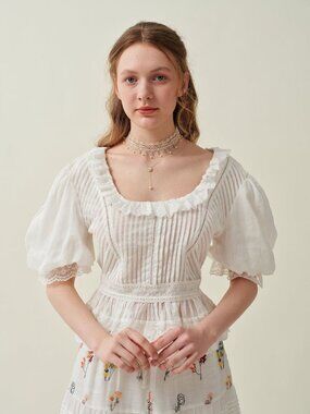 **NWT** Zoe 16 Linennaive Victorian Inspired Blouse